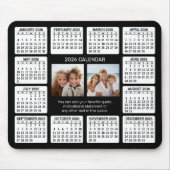 Kalender mit Foto im Zentrum Mousepad (Vorne)