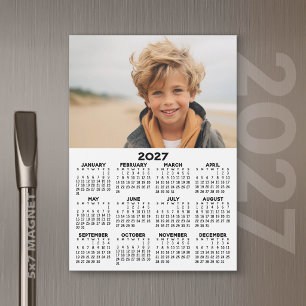 Kalender mit Foto - Jahr-Ansicht Magnetkarte