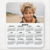 Kalender mit Foto - Vertikale Jahresansicht Mousepad (Vorne)