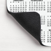 Kalender mit Foto - Vertikale Jahresansicht Mousepad (Ecke)