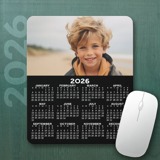 Kalender mit Foto - Vertikale Jahresansicht Mousepad