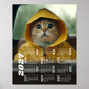 Kalender mit Foto Volljahresansicht Modern Poster