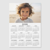 Kalender mit Foto - Volljährige Magnetkarte (Vorderseite)