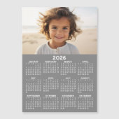 Kalender mit Foto - Volljährige Magnetkarte (Vorderseite)