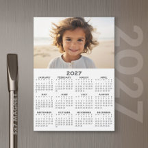 Kalender mit Foto - Volljährige Magnetkarte