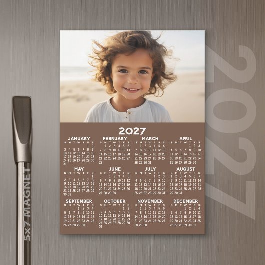 Kalender mit Foto - Volljährige Magnetkarte