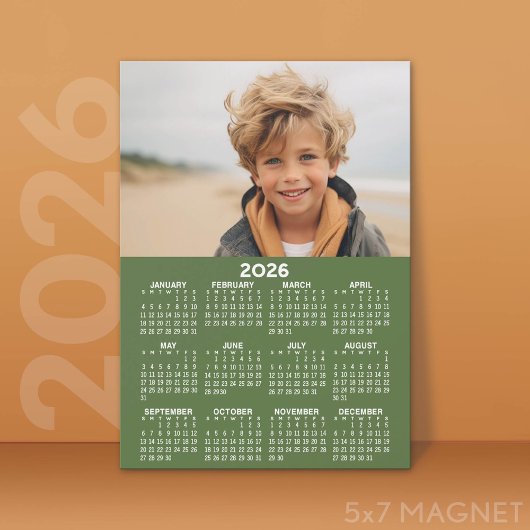 Kalender mit Foto - Volljährige Magnetkarte