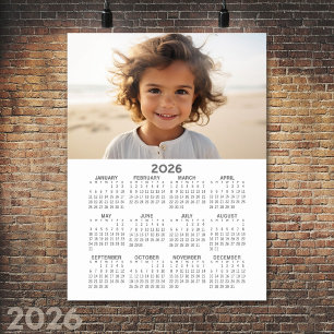 Kalender mit Foto - Vollständige Jahresansicht Poster