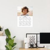 Kalender mit Foto - Vollständige Jahresansicht Poster (Heimbüro)