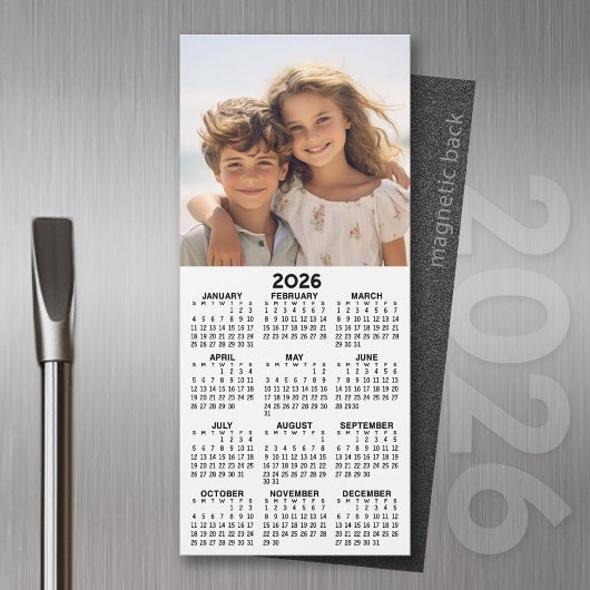 Kalender mit FotoCollage Magnetkarte