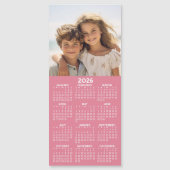 Kalender mit FotoCollage - Rosa Magnet (Vorderseite)