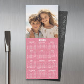 Kalender mit FotoCollage - Rosa Magnet