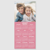 Kalender mit FotoCollage - Rosa Magnet (Vorderseite)