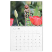 Kalender mit gebastelten Figuren aus Eicheln  (Mär 2026)