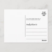 Kalender mit gestrichenen Aquarellfarben-Blume Postkarte (Rückseite)