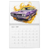 Kalender mit heißen Stäben mittlerer Größe (Mär 2027)