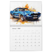 Kalender mit heißen Stäben mittlerer Größe (Jan 2027)