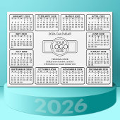 Kalender mit Logo Kontakt-Magnet Magnetkarte