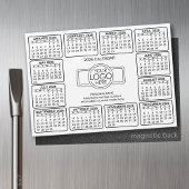Kalender mit Logo Kontakt-Magnet Magnetkarte