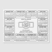 Kalender mit Logo Kontakt-Magnet Magnetkarte (Vorderseite)