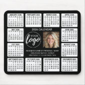 Kalender mit Logo Kontakt-Magnet Mousepad (Vorne)