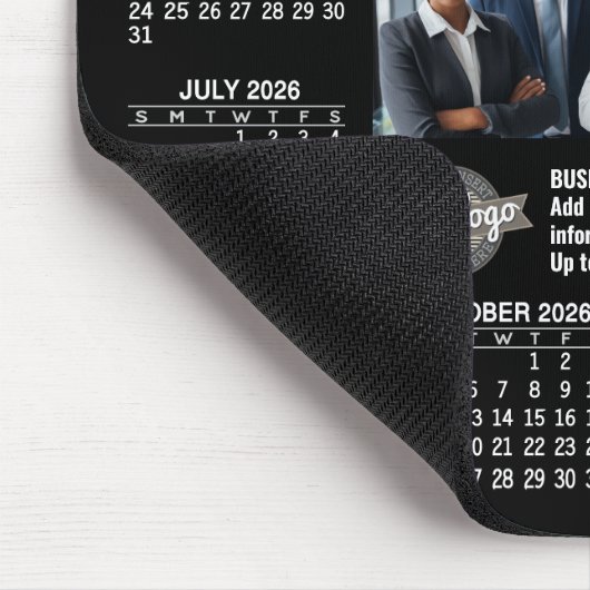 Kalender mit Logo Kontakt-Magnet Mousepad (Ecke)