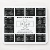 Kalender mit Logo Kontakt-Magnet Mousepad (Vorne)