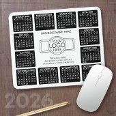Kalender mit Logo Kontakt-Magnet Mousepad