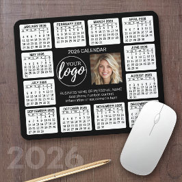 Kalender mit Logo Kontakt-Magnet Mousepad