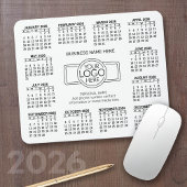 Kalender mit Logo Kontakt-Magnet Mousepad