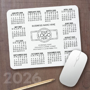 Kalender mit Logo Kontakt-Magnet Mousepad