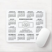 Kalender mit Logo Kontakt-Magnet Mousepad (Mit Mouse)