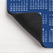 Kalender mit Logo - Vertikale Jahresansicht Mousepad (Ecke)