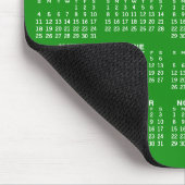 Kalender mit Logo - Vertikale Jahresansicht Mousepad (Ecke)