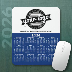 Kalender mit Logo - Vertikale Jahresansicht Mousepad