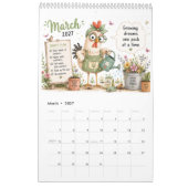 Kalender mit lustigem Huhn (Mär 2027)