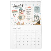 Kalender mit lustigem Huhn (Jan 2027)