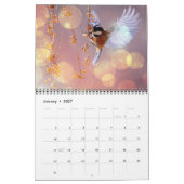 Kalender mit mittelgroßen schönen Vögeln (Jan 2027)