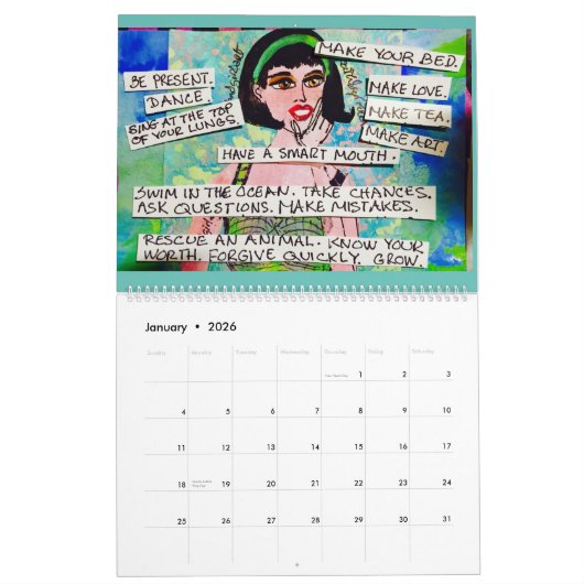 KALENDER MIT SCHLECHTER MÄDCHENKUNST (Jan 2026)