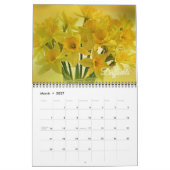 Kalender mit schönen Blumen in mittlerer Größe (Mär 2027)