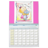 Kalender mit Tierdarstellungen (Feb 2026)