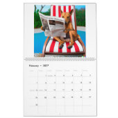 Kalender mit verschiedenen Bildern von Hunden lese (Feb 2027)