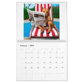 Kalender mit verschiedenen Bildern von Hunden lese (Feb 2026)