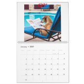 Kalender mit verschiedenen Bildern von Hunden lese (Jan 2027)