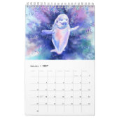 Kalender mit wunderbarem Unterwasserleben - Gemalt (Jan 2027)