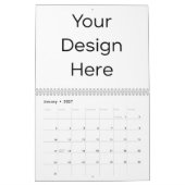 Kalender mit zweiseitigem Layout (Jan 2027)