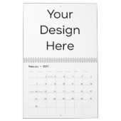 Kalender mit zweiseitigem Layout (Feb 2027)