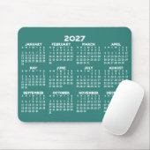 Kalender - modern blau und weiß mousepad (Mit Mouse)