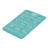 Kalender - Modern, Minimal und weiß Magnet (Linke Seite)