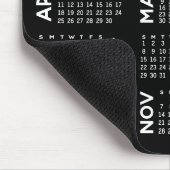 Kalender - modern, schwarz und weiß mousepad (Ecke)